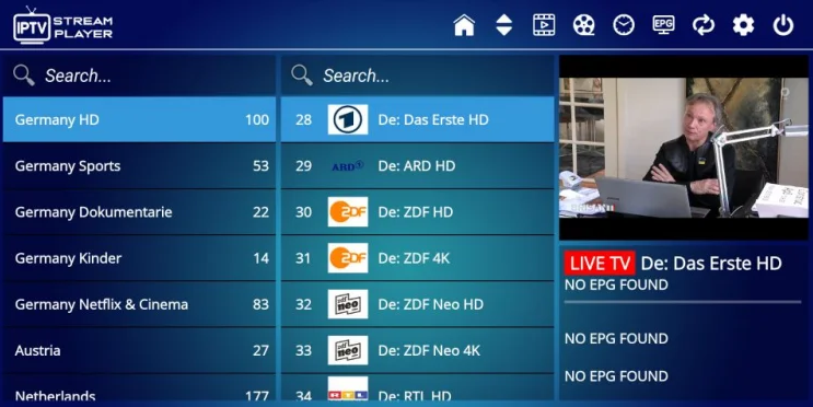 IPTV Stream Player